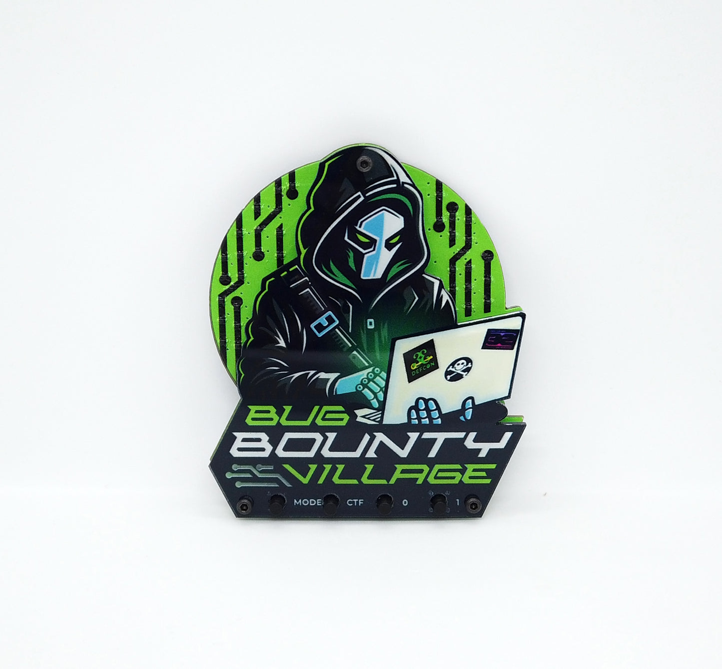 Limited Edition BBV Blinky Badge – GREEN (Pickup Only @ DEF CON)