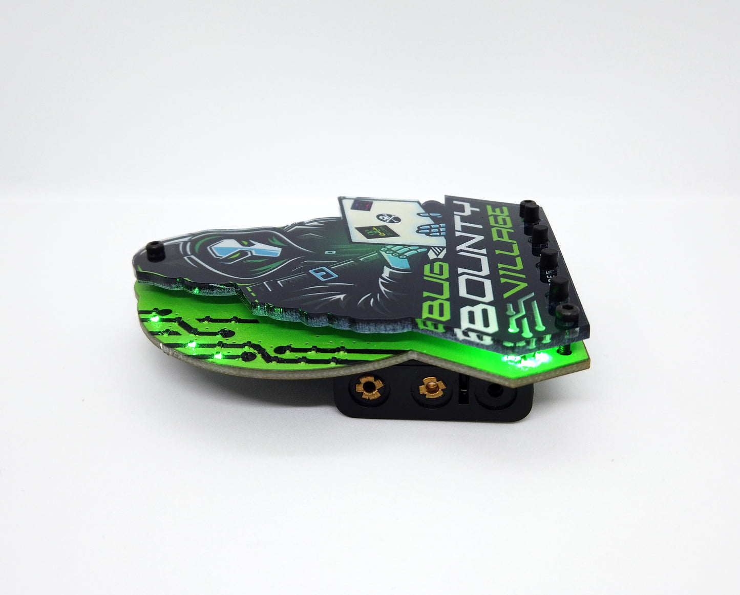 Limited Edition BBV Blinky Badge – GREEN (Pickup Only @ DEF CON)