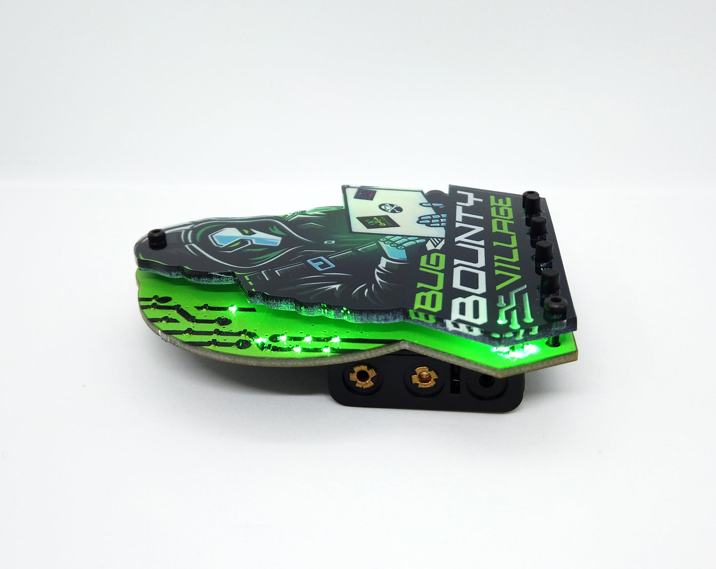 Limited Edition BBV Blinky Badge – GREEN (Pickup Only @ DEF CON)