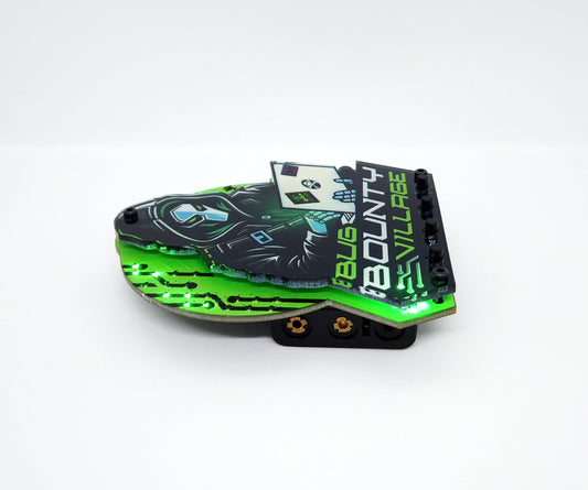 Limited Edition BBV Blinky Badge – GREEN (Pickup Only @ DEF CON)